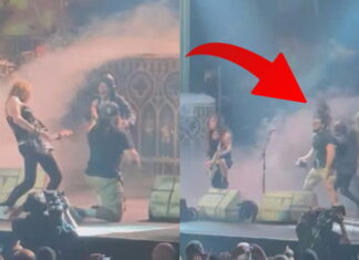 O Bruce Dickinson τράβηξε από τα μαλλιά οπαδό και τον έδιωξε από τη σκηνή