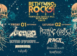 RETHYMNO ROCKS #3 VENOM INC. + LACRIMAS PROFUNDERE + ANORIMOI + KALYVA + ROTTING CHRIST + RAGE + DOOMOCRACY + SCARFLOOD