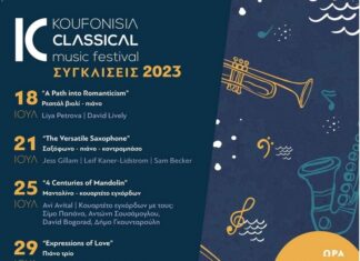 8ο Φεστιβάλ Κλασικής Μουσικής Κουφονησίων 2023 «Συγκλίσεις» 8ο Φεστιβάλ Κλασικής Μουσικής Κουφονησίων 2023 «Συγκλίσεις»