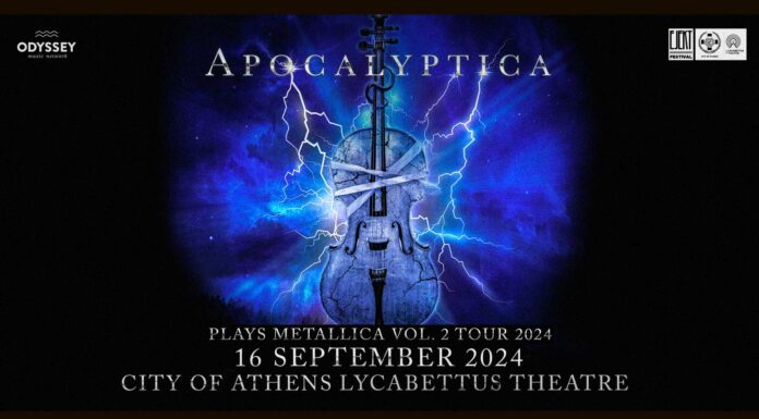 Οι Apocalyptica στις 16 Σεπτεμβρίου έρχονται στο Δημοτικό Θέατρο Λυκαβηττού για να ερμηνεύσουν ζωντανά το “Plays Metallica Vol.2”