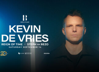 KEVIN DE VRIES: Μαζί του οι Reign Of Time και Steph b2b Rezo. Σάββατο 14 Σεπτεμβρίου 2024 @ Bolivar