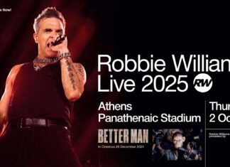O Robbie Williams ζωντανά στο Καλλιμάρμαρο! | Πεμπτη 2 Οκτωβρίου 2025 O Robbie Williams ζωντανά στο Καλλιμάρμαρο!