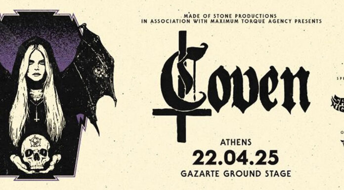 Coven (USA) “Magickal Chaos” East European Tour Coven (USA) “Magickal Chaos” East European Tour
