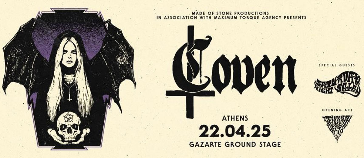 Coven (USA) “Magickal Chaos” East European Tour