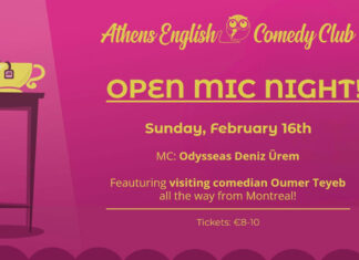 Athens English Comedy Club – Βραδιά open mic την Κυριακή 16/2!