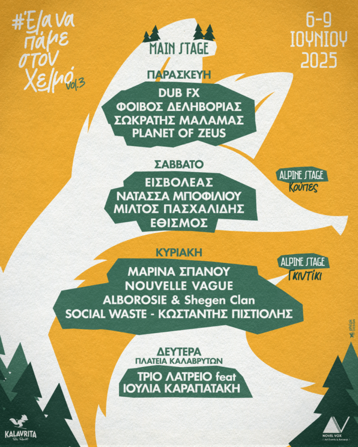 Το Helmos Mountain Festival vol.3 επιστρέφει από τις 6-9/6