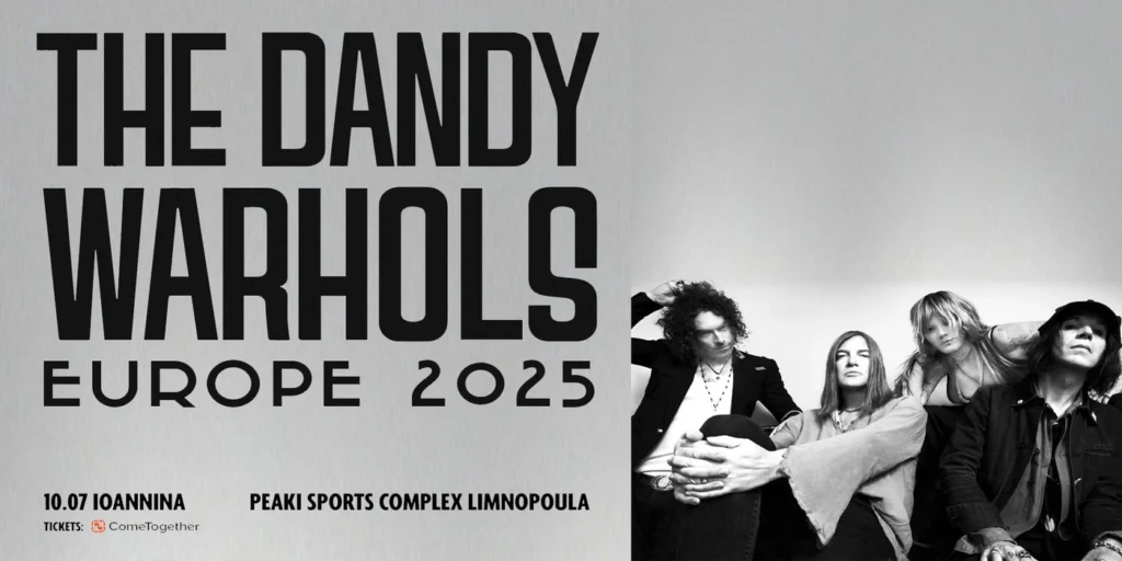 Η Bullet Productions παρουσιάζει τους Dandy Warhols στα Ιωάννινα, σε άλλη μια μεγάλη καλοκαιρινή συναυλία, στην πόλη.