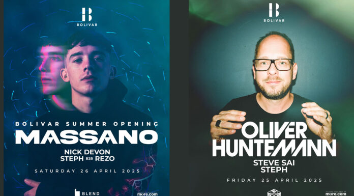 Το θρυλικό αθηναϊκό hotspot Bolivar Beach Club ξεκινά δυνατά τη σεζόν του 2025 με τους μοναδικούς Oliver Huntemann & MASSANO