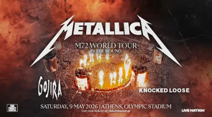 Metallica: M72 World Tour | H παγκόσμια περιοδεία M72 έρχεται στην Ελλάδα! | Σάββατο 9 Μαΐου 2026, στο Ολυμπιακό Στάδιο METALLICA: M72 WORLD TOUR