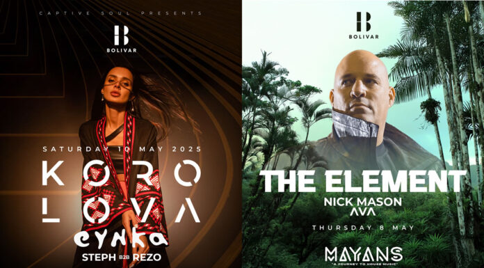 Δύο Μεγάλες Βραδιές στο Bolivar Beach Club: The Mayans w/ The Element & Korolova Captive Soul Tour