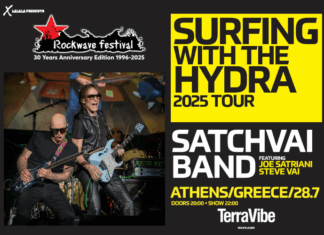 H συναυλία των SATCHVAI Band feat. Joe Satriani & Steve Vai μεταφέρεται στο Terra Vibe | 28 Ιουλίου H συναυλία των SATCHVAI Band feat. Joe Satriani & Steve Vai μεταφέρεται στο Terra Vibe.