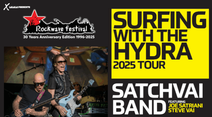 H συναυλία των SATCHVAI Band feat. Joe Satriani & Steve Vai μεταφέρεται στο Terra Vibe | 28 Ιουλίου H συναυλία των SATCHVAI Band feat. Joe Satriani & Steve Vai μεταφέρεται στο Terra Vibe.