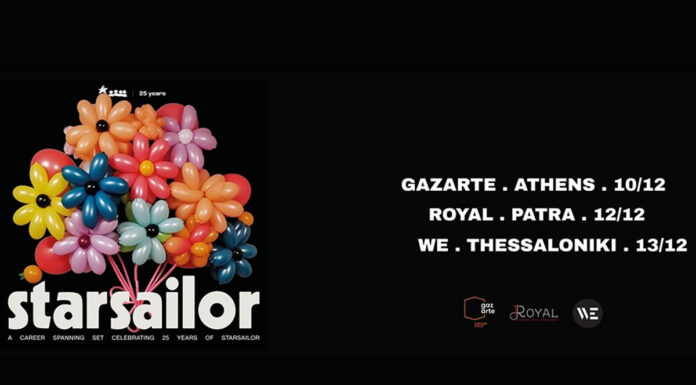 Οι αγαπημένοι του ελληνικού κοινού, Starsailor, επιστρέφουν στην Ελλάδα | Σε Αθήνα, Πάτρα & Θεσσαλονίκη STARSAILOR 25th ANNIVERSARY live in Greece