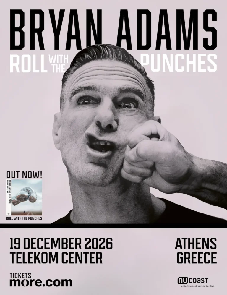 Ο Bryan Adams επιστρέφει στην Αθήνα με το «Roll With The Punches Tour»