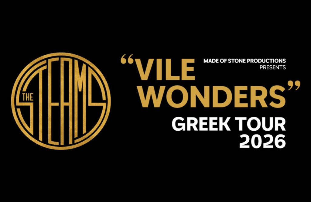 The Steams Greek Tour 2026 Vile Wonders poster