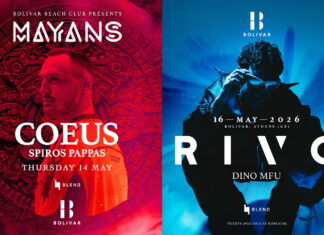 Coeus & Rivo στο Bolivar Beach Club: Δύο διεθνή events (14 & 16/5) Coeus & Rivo στο Bolivar Beach Club: Δύο διεθνή events (14 & 16/5)
