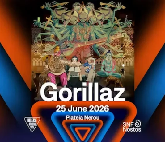 Gorillaz στο Release Athens 2026: Νέα εισιτήρια στην Πλατεία Νερού Gorillaz Release Athens 2026