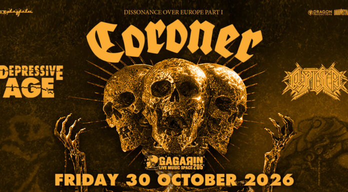 Coroner, Depressive Age & Cryptic Shift: Εκρηκτικό Live στο Gagarin 205 Coroner, Depressive Age & Cryptic Shift: Εκρηκτικό Live στο Gagarin 205