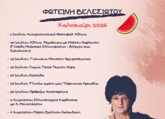 Φωτεινή Βελεσιώτου: Η Καλοκαιρινή Περιοδεία 2026 και Όλοι οι Σταθμοί Φωτεινή Βελεσιώτου: Η Καλοκαιρινή Περιοδεία 2026 και Όλοι οι Σταθμοί