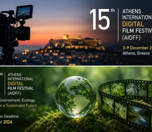 15ο Διεθνές Φεστιβάλ Ψηφιακού Κινηματογράφου Αθήνας: Ανοιχτή πρόσκληση σε δημιουργούς | Υποβολές έως την 1η Οκτωβρίου 2026 15ο Διεθνές Φεστιβάλ Ψηφιακού Κινηματογράφου Αθήνας: Ανοιχτή πρόσκληση σε δημιουργούς – Υποβολές έως την 1η Οκτωβρίου 2026