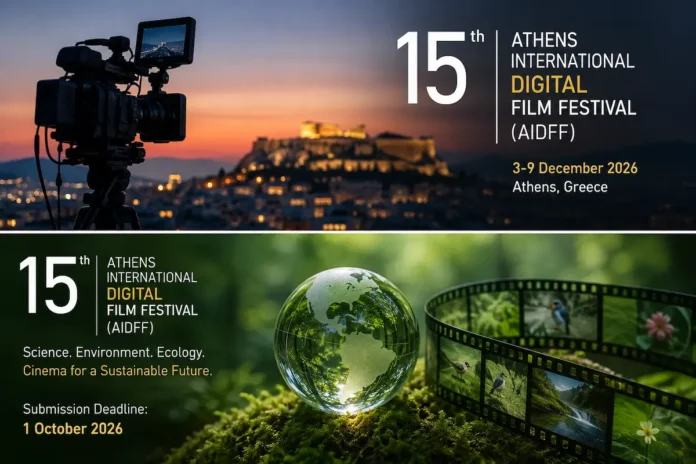 15Aidff 15ο Διεθνές Φεστιβάλ Ψηφιακού Κινηματογράφου Αθήνας: Ανοιχτή πρόσκληση σε δημιουργούς – Υποβολές έως την 1η Οκτωβρίου 2026