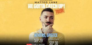 Matteo Lane: Ανακοινώθηκε και τρίτο show στην Αθήνα!