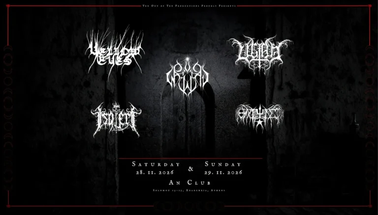 Two Nights Beyond the Pale Dawn: Yellow Eyes – Ultha – Sun Worship | Special guests: Isolert + Θλίψις